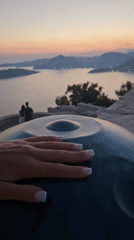 Sunset gathering above Sveti Stefan with handpan and Adriatic views