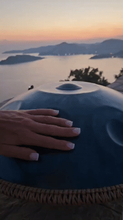 Sunset gathering above Sveti Stefan with handpan and Adriatic views
