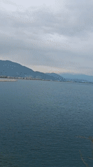 Coastal views of Finike, Turkey captured under cloudy skies