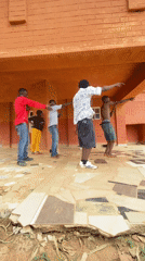 Young men perform synchronized dance routine in Vom Nigeria