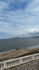 Witness captures coastal scenes along Burgas, Bulgaria waterfront