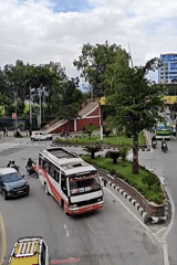 Morning street life and landmarks across central Kathmandu