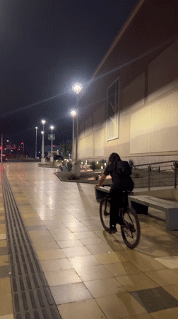 Late-night urban exploration through Arica, Chile shopping and streets