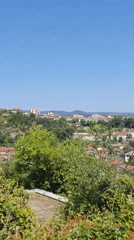 Lovech old town: streets, staircases, and the bronze statue plaza