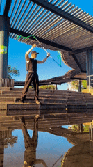 Sunset performance and movement in Karaganda's golden hour