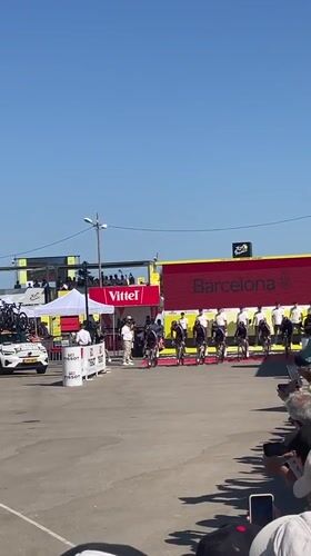 Tour de France rolls through Barcelona on a sunny July afternoon