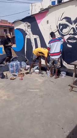 Community art and soccer activities captured in Jos, Nigeria
