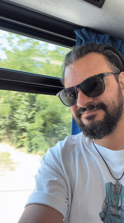 Transit selfies across Barcelona suburbs with social media posts
