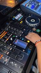 Live DJ mixing on Pioneer gear in Tiraspol
