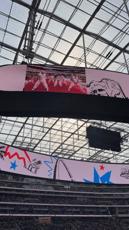 Major soccer event with World Cup trophy at SoFi Stadium
