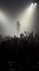 Female Singer Performs Late-Night Concert at Buenos Aires Nightclub
