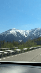 Morning drive through Estosadok mountains captured by traveler