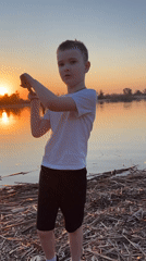 Evening leisure moments captured near Borovoye Matyushino lake