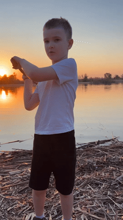Evening leisure moments captured near Borovoye Matyushino lake