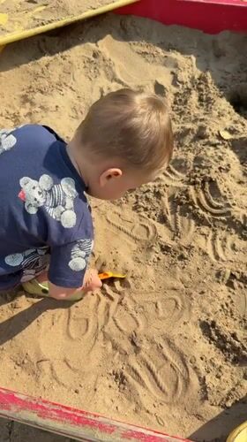 Summer morning outing through rural Russia with a toddler