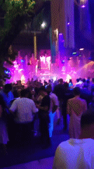 Nightclub gathering captured in บ้านบางรักษ์, Thailand with stage performance