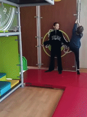 Children visit fast-food restaurant with play area in Novosibirsk
