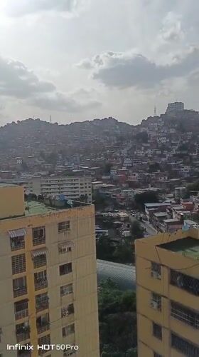 Evening cityscape views captured across Caracas from multiple vantage points