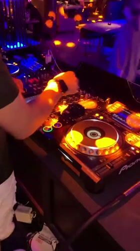 Live DJ set on Pioneer decks at a Tiraspol nightclub