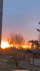 Family moments captured during sunset evening in rural Russia
