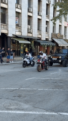 Wedding celebration with decorated Porsche and motorcycles in Pleven