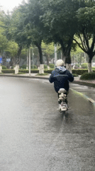 Rainy night scenes captured across Chongqing streets and sidewalks