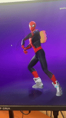 CGI Spiderman Dancing Animation Displayed on Computer Monitor