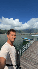 Morning boat trip on Lake Batur near Kintamani's floating fish farms