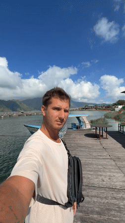 Morning boat trip on Lake Batur near Kintamani's floating fish farms