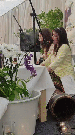 Musical performances draw audiences in Zhirnosovo, Russia evening gathering