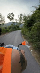 Scooter ride through Quy Nhon's scenic mountain roads