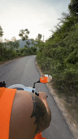 Scooter ride through Quy Nhon's scenic mountain roads