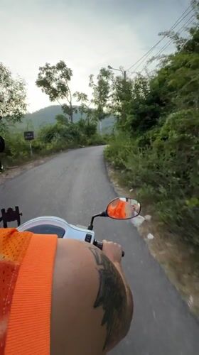 Scooter ride through Quy Nhon's scenic mountain roads