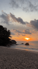 Sunset captured at Baan Thong Nang beach, Thailand