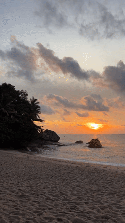 Sunset captured at Baan Thong Nang beach, Thailand