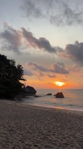 Sunset captured at Baan Thong Nang beach, Thailand