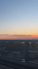 Sunset bridge crossing captured on video in Varna, Bulgaria