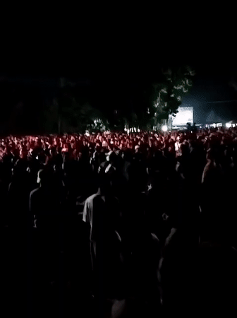 Live concert draws big crowd in Krebet, Indonesia