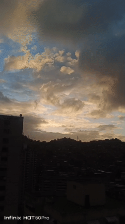 Evening snapshots document daily life across Caracas neighborhoods