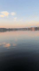 Sunset reflections captured along Votkinsk waterfront