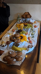 Athletic group gathers in Mexican town amid food photography session