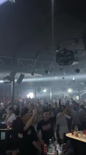 Packed nightclub night in Varna with live performance and DJ