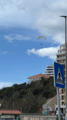 Paraglider spotted over coastal Montenegro communities Friday morning