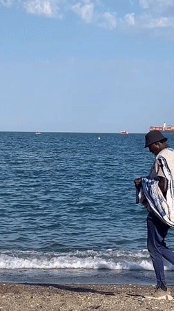 Afternoon beach and street art exploration in Málaga