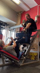 Morning workout session captured at Viking gym in Saint Petersburg