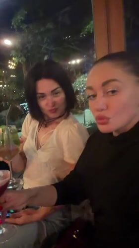 Women celebrate with cocktails at Montenegro bar