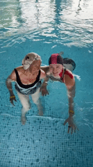 Women enjoy intergenerational swimming gathering in Belarus pool