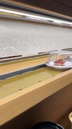 Conveyor belt sushi documented at Seoul restaurant