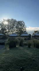 Frost-covered grounds and pathways documented in Kintamani, Indonesia