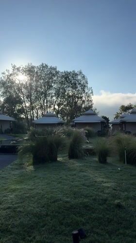 Frost-covered grounds and pathways documented in Kintamani, Indonesia